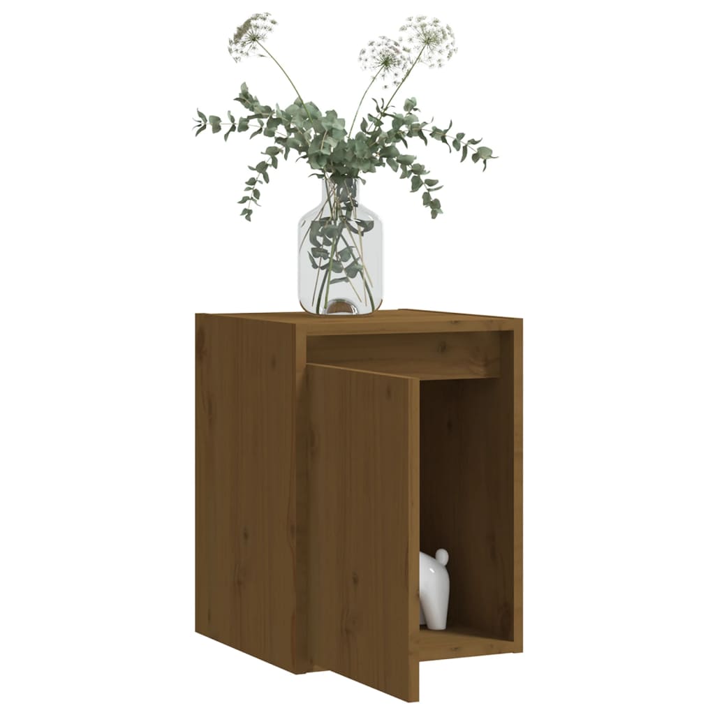 Seinäkaapit 2 kpl hunajanruskea 30x30x40 cm täysi mänty - Sisustajankoti.fi