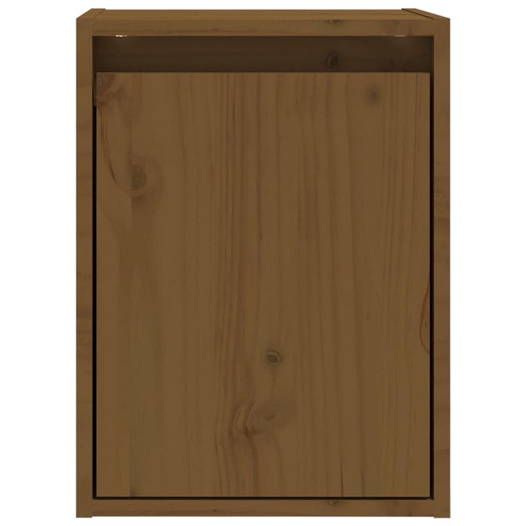 Seinäkaapit 2 kpl hunajanruskea 30x30x40 cm täysi mänty - Sisustajankoti.fi