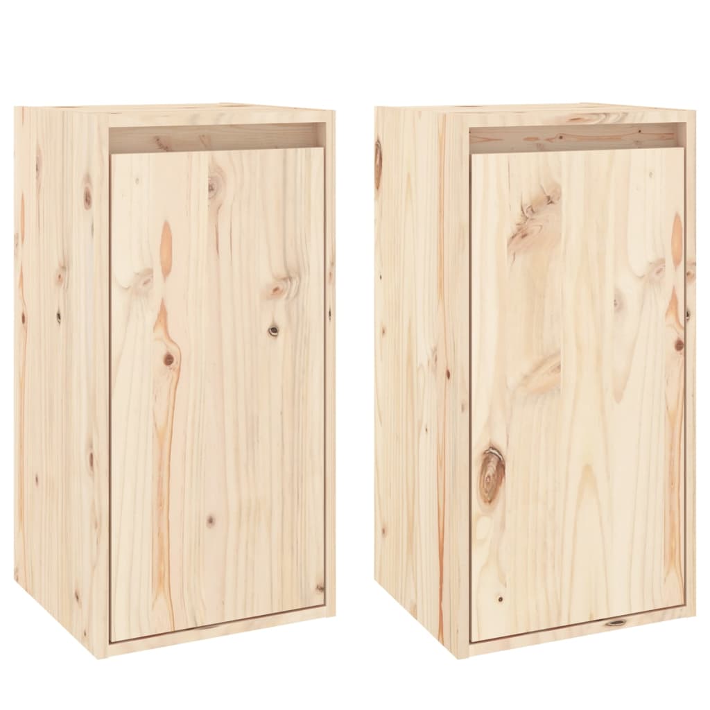 Seinäkaapit 2 kpl 30x30x60 cm täysi mänty - Sisustajankoti.fi