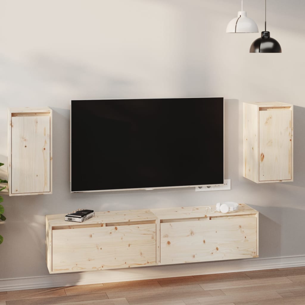 Seinäkaapit 2 kpl 30x30x60 cm täysi mänty - Sisustajankoti.fi