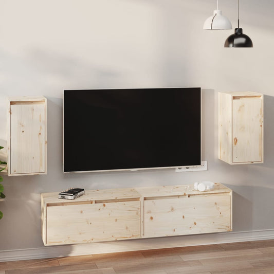 Seinäkaapit 2 kpl 30x30x60 cm täysi mänty - Sisustajankoti.fi