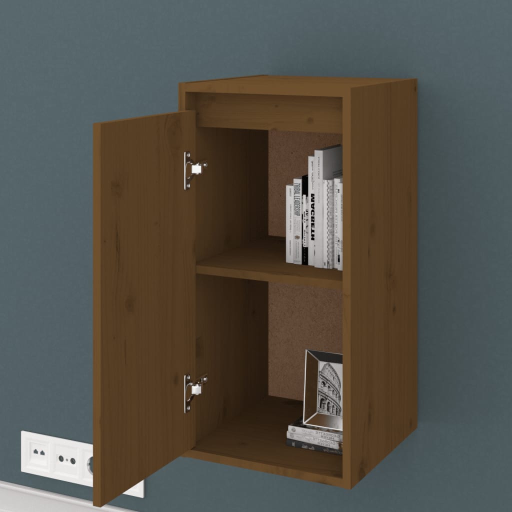 Seinäkaapit 2 kpl hunajanruskea 30x30x60 cm täysi mänty - Sisustajankoti.fi