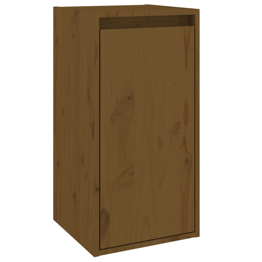 Seinäkaapit 2 kpl hunajanruskea 30x30x60 cm täysi mänty - Sisustajankoti.fi