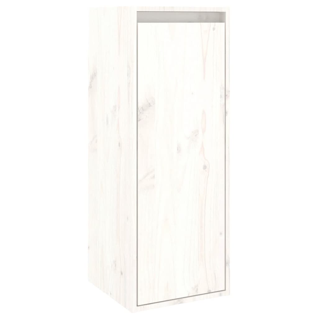 Seinäkaapit 2 kpl valkoinen 30x30x80 cm täysi mänty - Sisustajankoti.fi