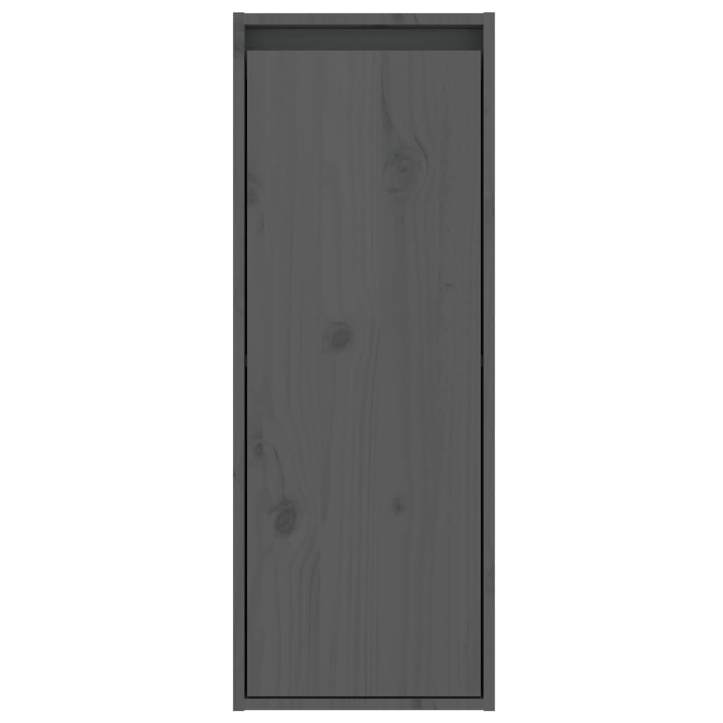 Seinäkaapit 2 kpl harmaa 30x30x80 cm täysi mänty - Sisustajankoti.fi