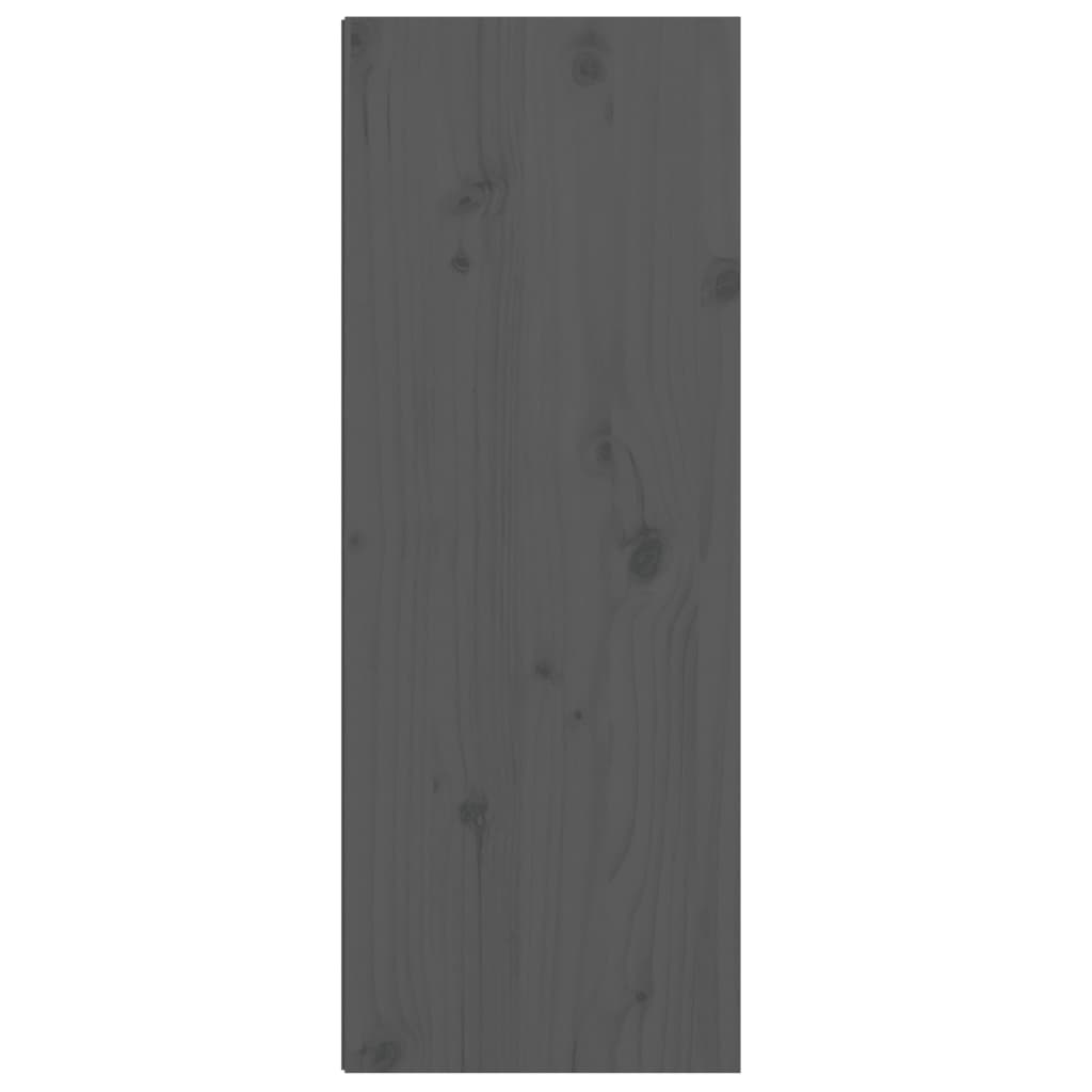 Seinäkaapit 2 kpl harmaa 30x30x80 cm täysi mänty - Sisustajankoti.fi