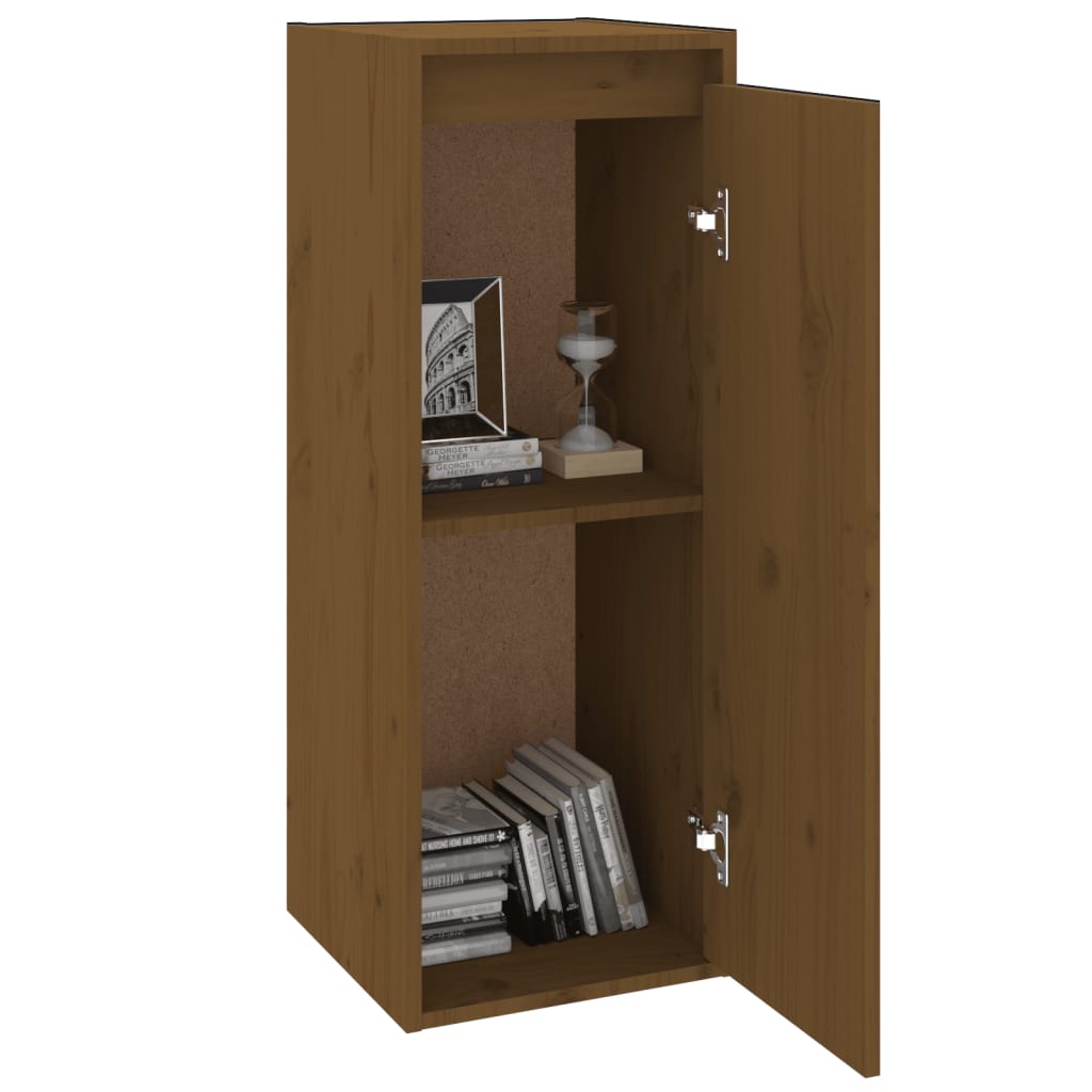 Seinäkaappi hunajanruskea 30x30x80 cm täysi mänty - Sisustajankoti.fi