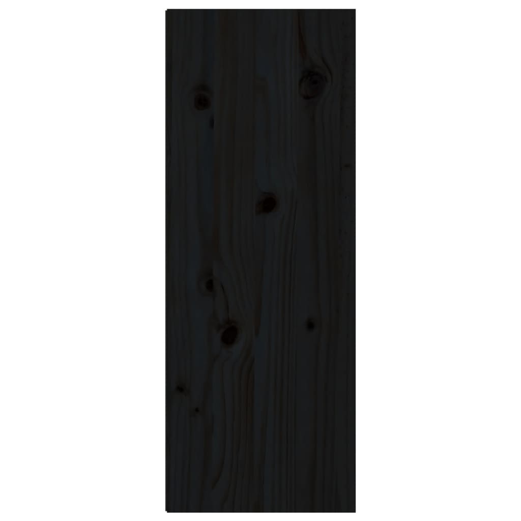 Seinäkaappi musta 30x30x80 cm täysi mänty - Sisustajankoti.fi