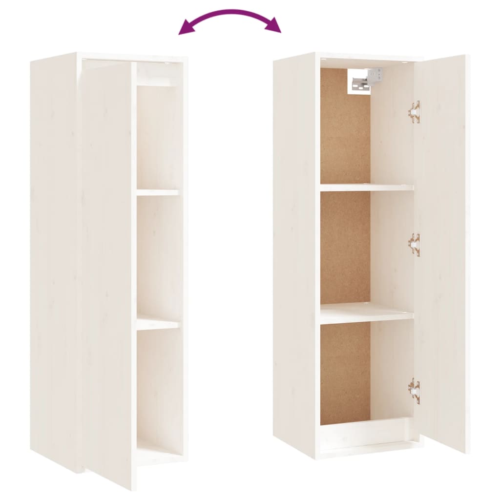 Seinäkaapit 2 kpl valkoinen 30x30x100 cm täysi mänty - Sisustajankoti.fi
