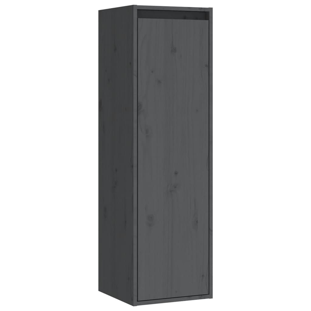 Seinäkaappi harmaa 30x30x100 cm täysi mänty - Sisustajankoti.fi