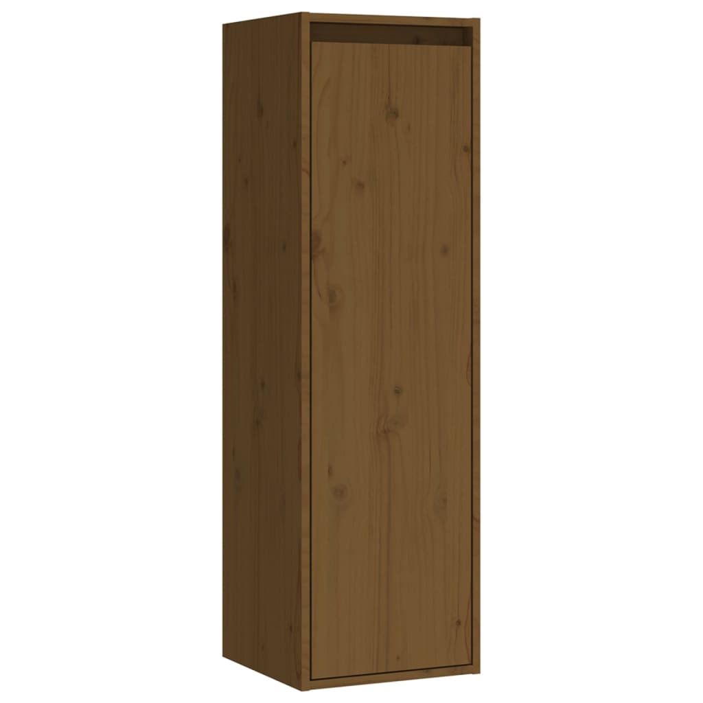 Seinäkaappi hunajanruskea 30x30x100 cm täysi mänty - Sisustajankoti.fi