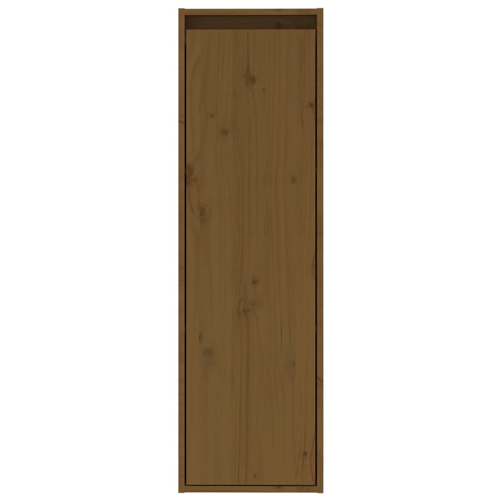 Seinäkaapit 2 kpl hunajanruskea 30x30x100 cm täysi mänty - Sisustajankoti.fi