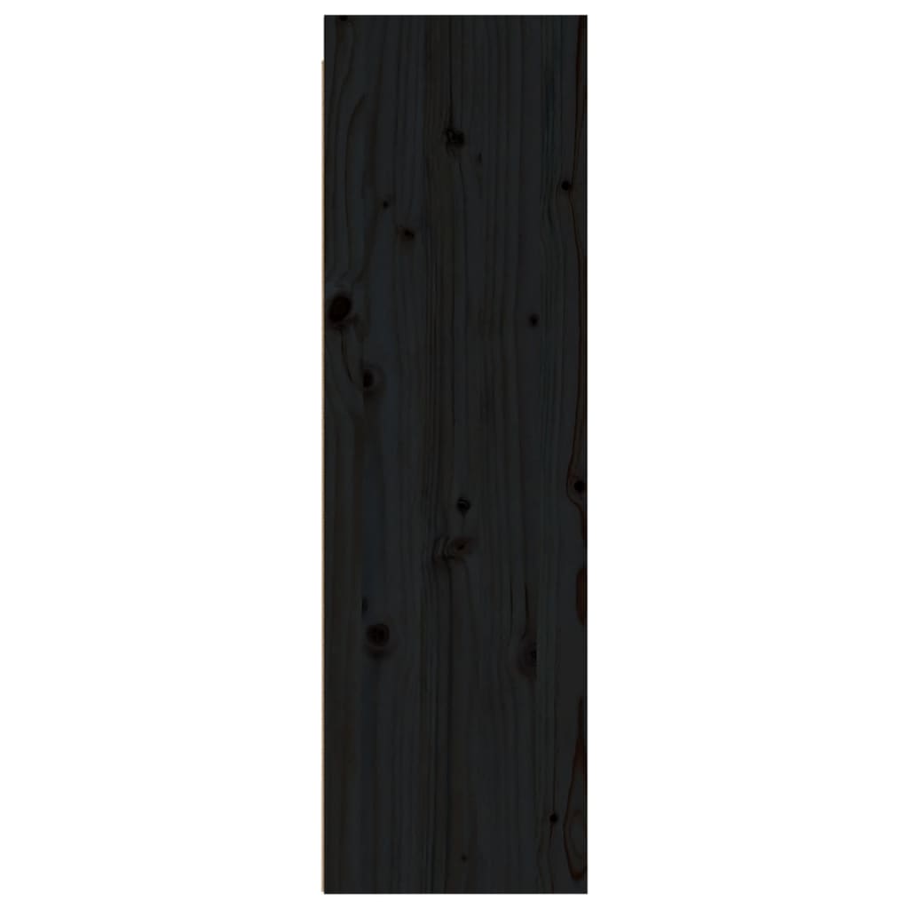Seinäkaappi musta 30x30x100 cm täysi mänty - Sisustajankoti.fi