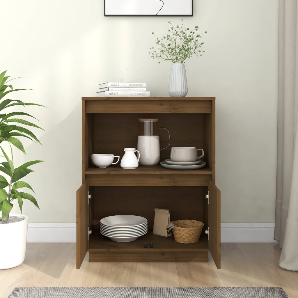 Senkki hunajanruskea 60x34x75 cm täysi mänty - Sisustajankoti.fi