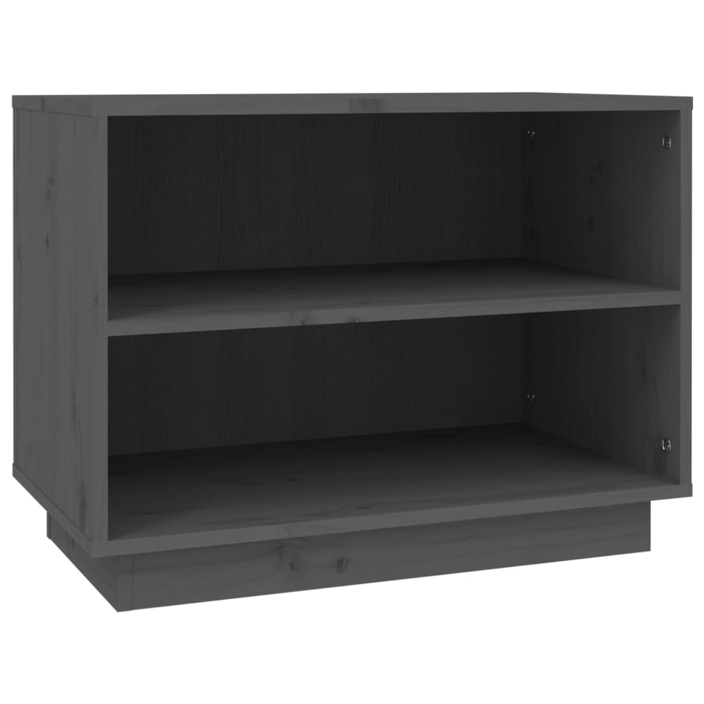 Kenkäkaappi harmaa 60x34x45 cm täysi mänty - Sisustajankoti.fi