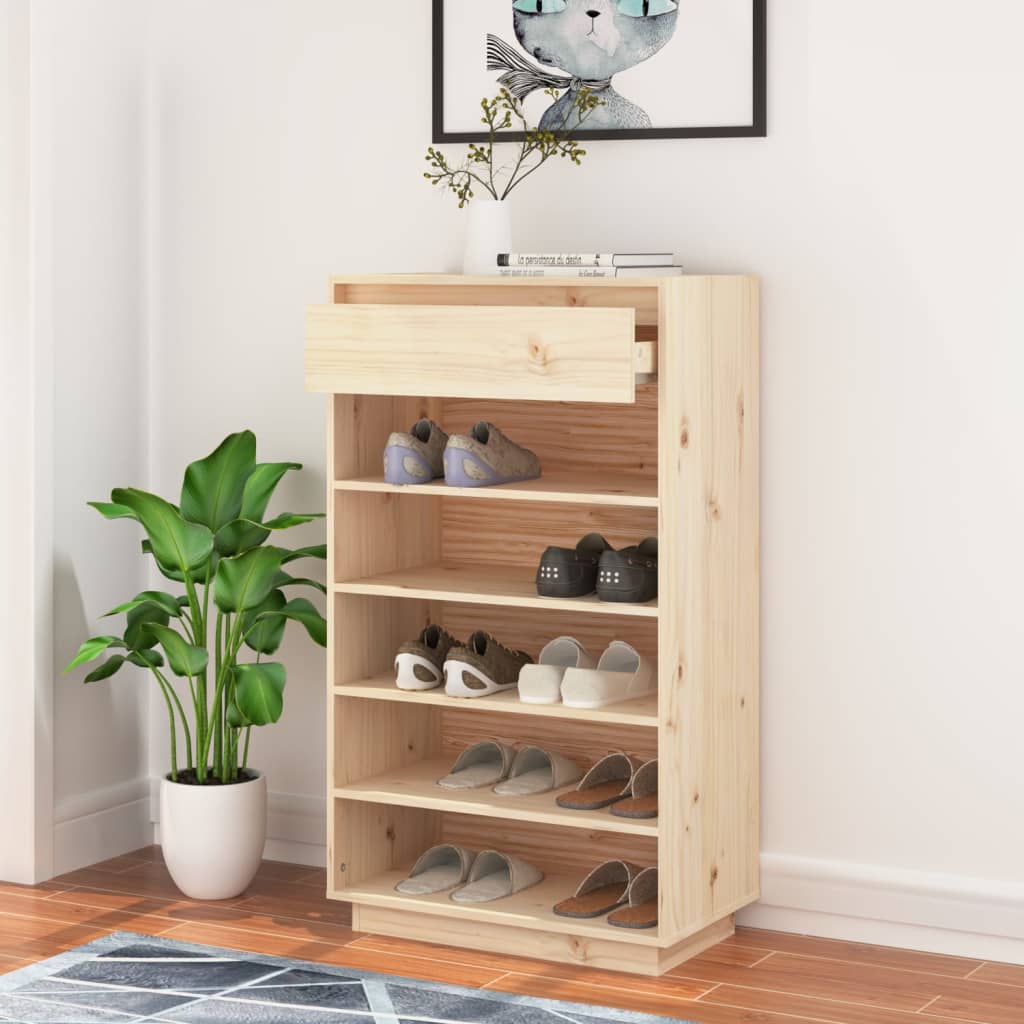 Kenkäkaappi 60x34x105 cm täysi mänty - Sisustajankoti.fi