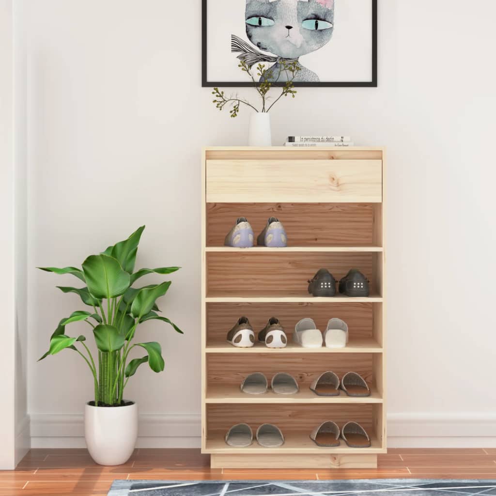 Kenkäkaappi 60x34x105 cm täysi mänty - Sisustajankoti.fi