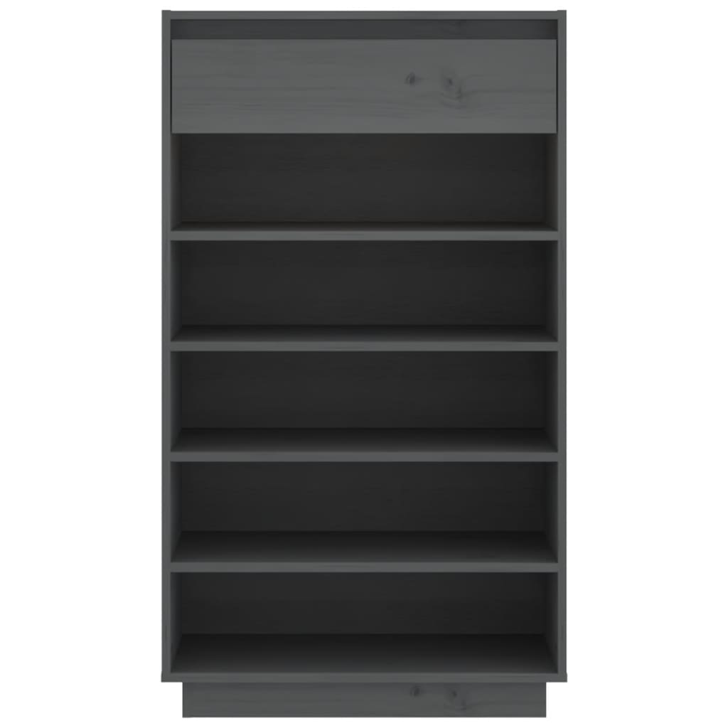 Kenkäkaappi harmaa 60x34x105 cm täysi mänty - Sisustajankoti.fi