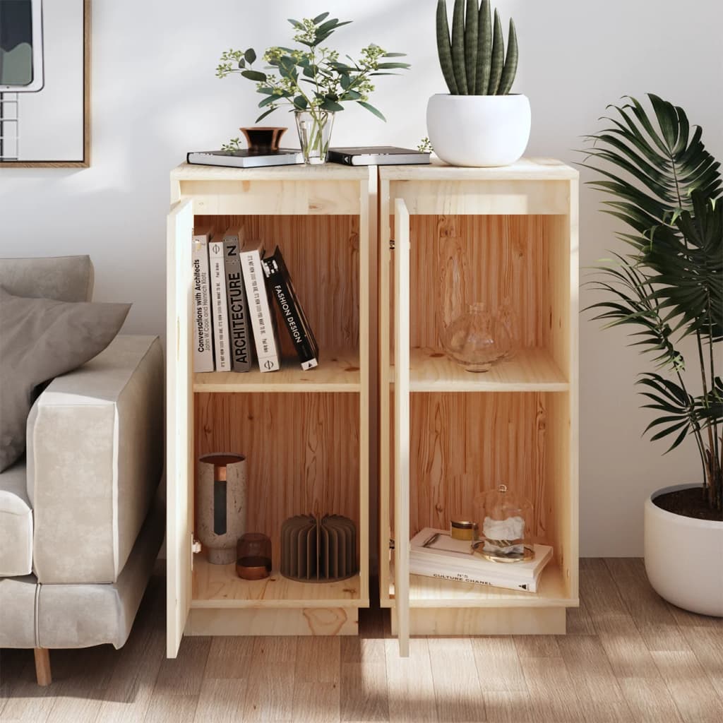 Senkit 2 kpl 31,5x34x75 cm täysi mänty - Sisustajankoti.fi