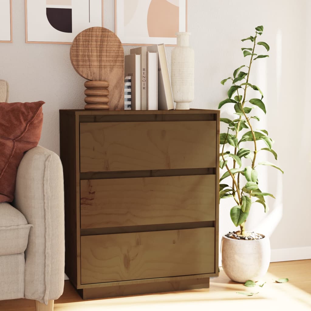 Senkki hunajanruskea 60x34x75 cm täysi mänty - Sisustajankoti.fi