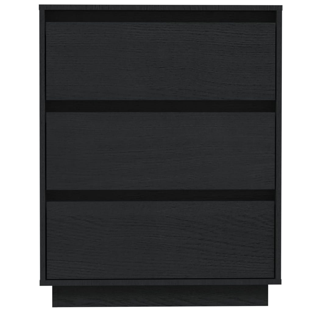 Senkki musta 60x34x75 cm täysi mänty - Sisustajankoti.fi