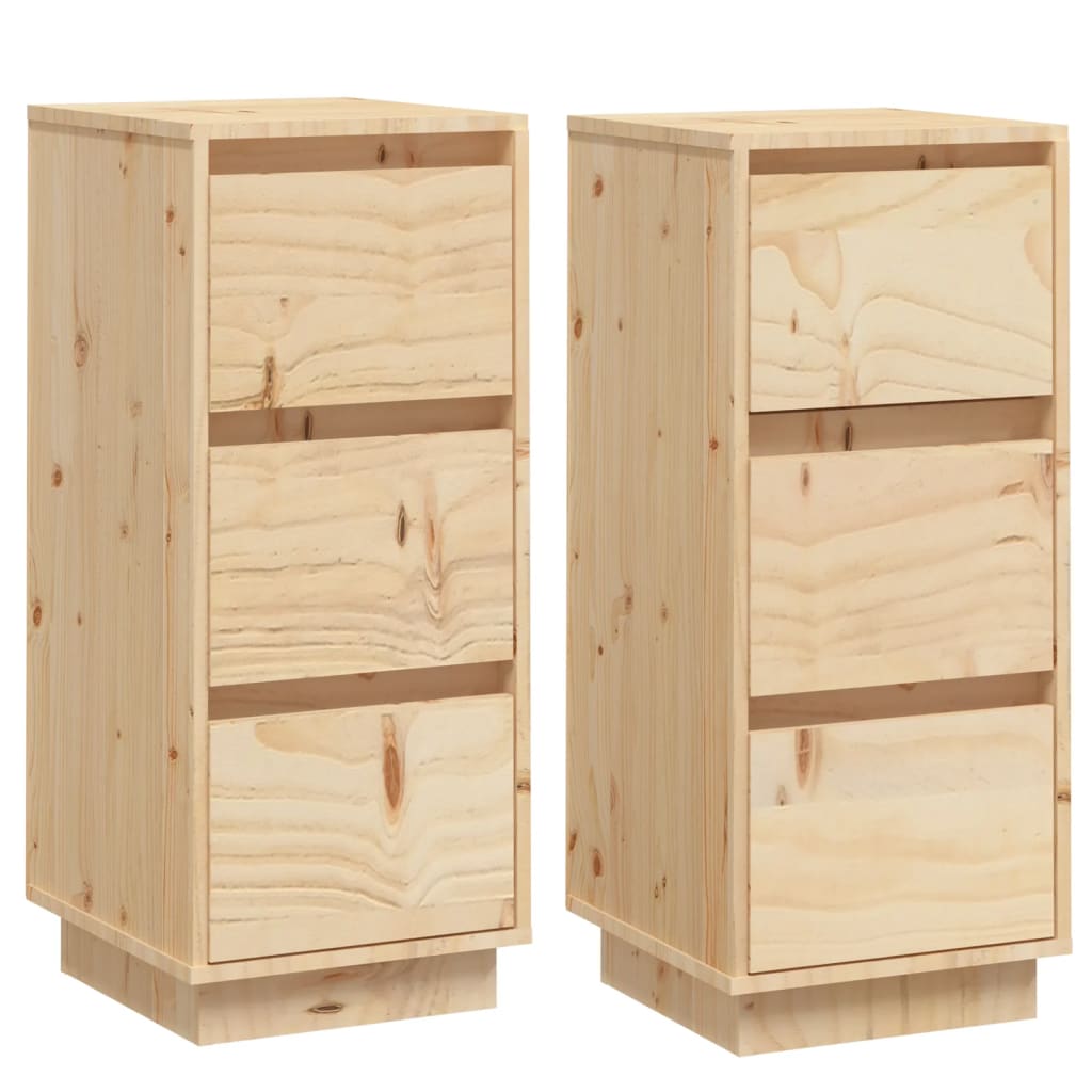 Senkit 2 kpl 32x34x75 cm täysi mänty - Sisustajankoti.fi