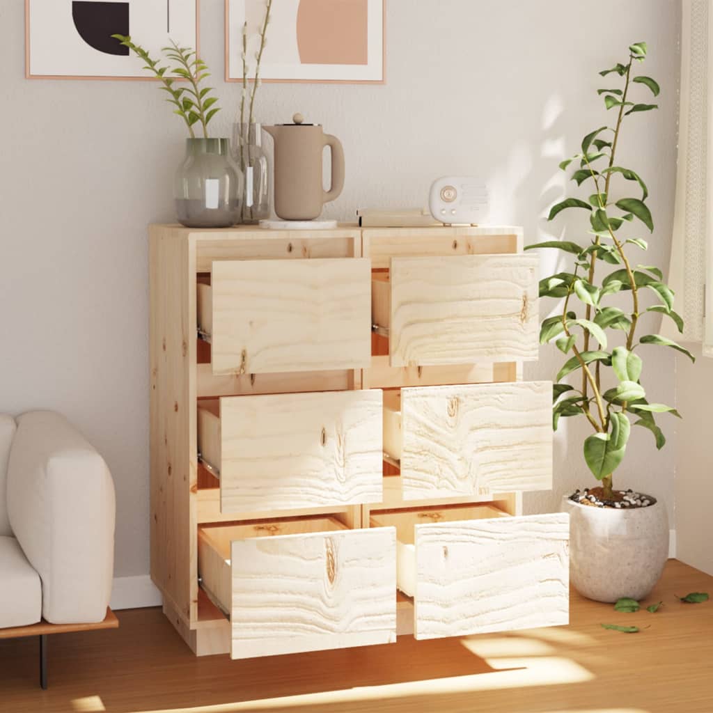 Senkit 2 kpl 32x34x75 cm täysi mänty - Sisustajankoti.fi