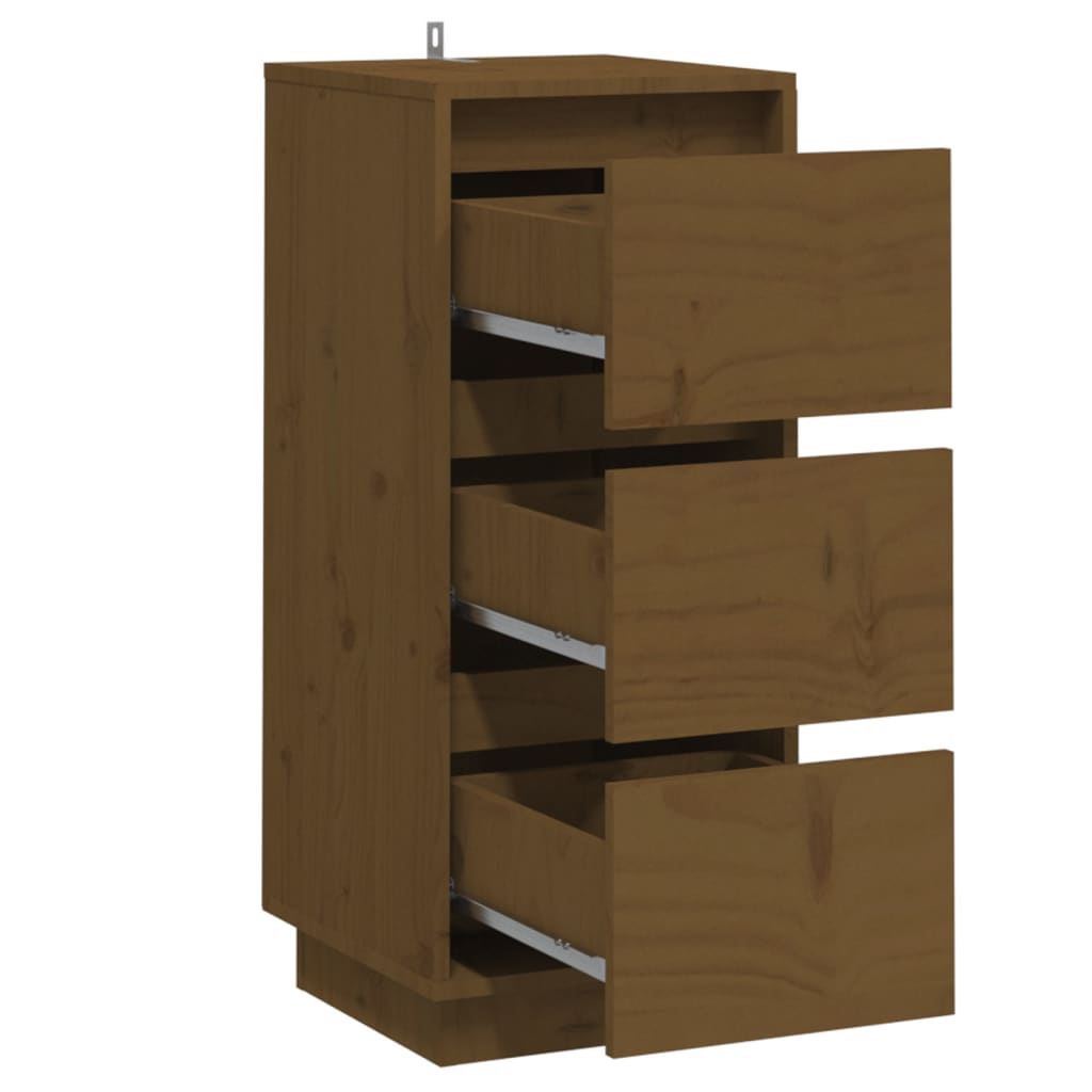 Senkit 2 kpl hunajanruskea 32x34x75 cm täysi mänty - Sisustajankoti.fi