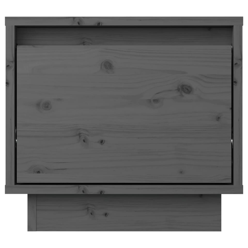 Yöpöydät 2 kpl harmaa 35x34x32 cm täysi mänty - Sisustajankoti.fi