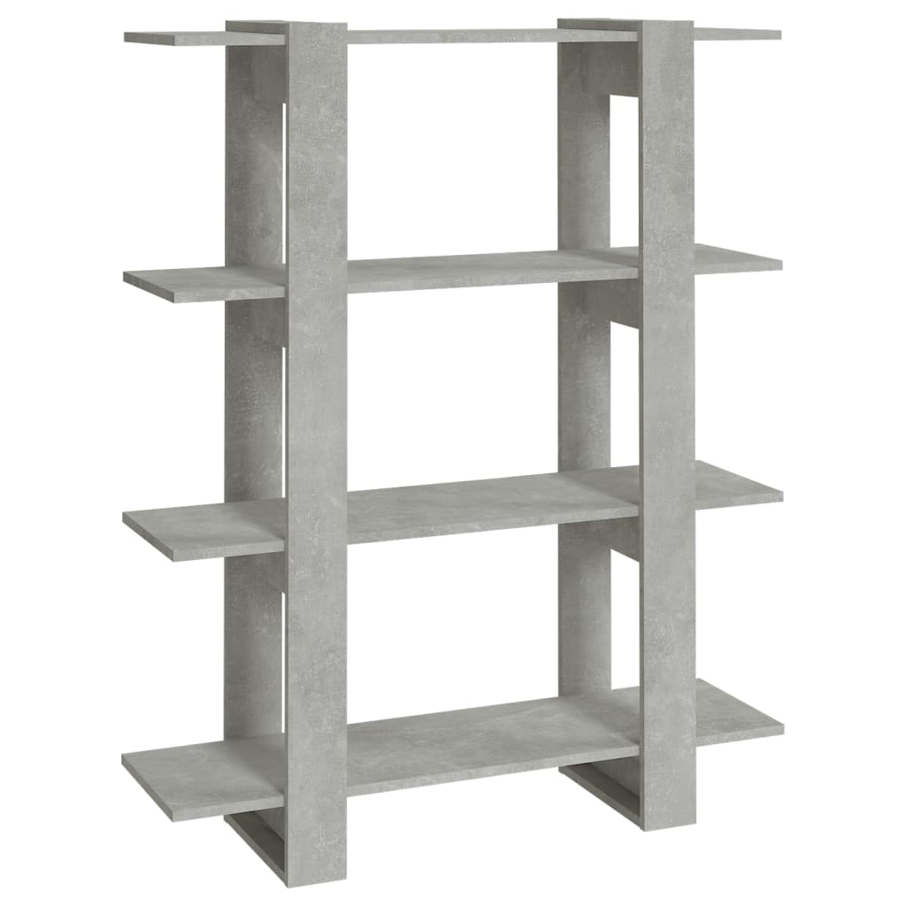 Kirjahylly/tilanjakaja betoninharmaa 100x30x123,5 cm - Sisustajankoti.fi