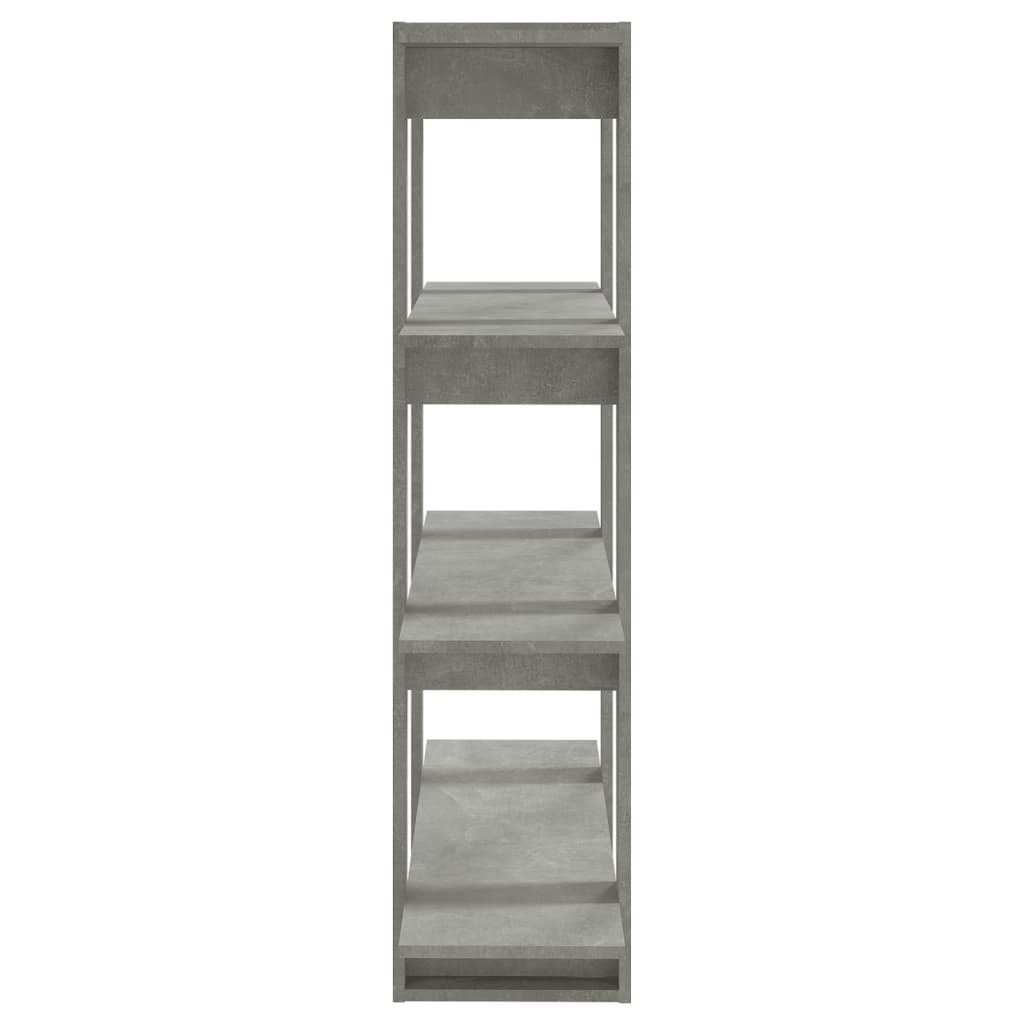 Kirjahylly/tilanjakaja betoninharmaa 100x30x123,5 cm - Sisustajankoti.fi