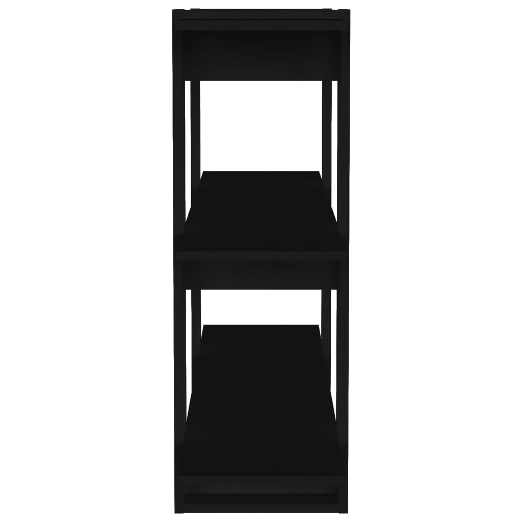 Kirjahylly/tilanjakaja musta 100x30x87 cm - Sisustajankoti.fi