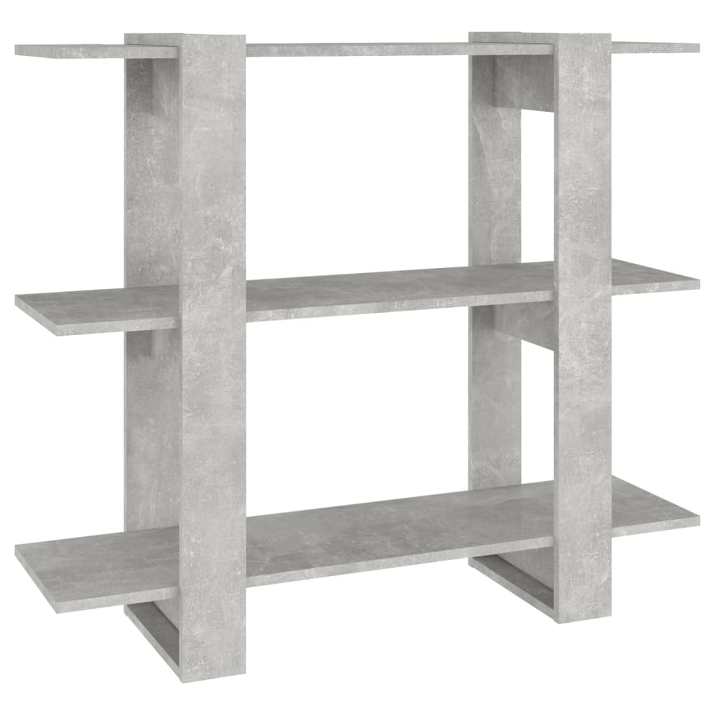 Kirjahylly/tilanjakaja betoninharmaa 100x30x87 cm - Sisustajankoti.fi