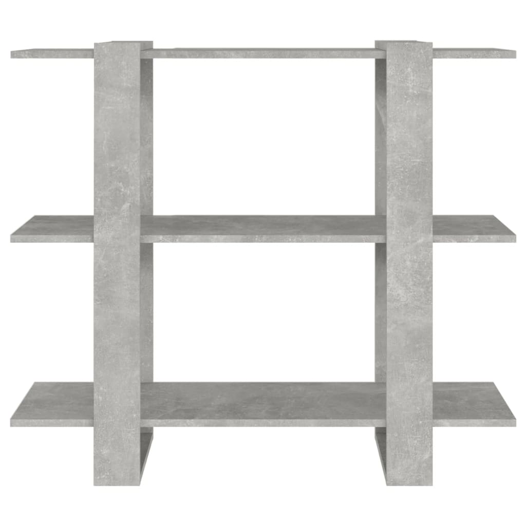 Kirjahylly/tilanjakaja betoninharmaa 100x30x87 cm - Sisustajankoti.fi