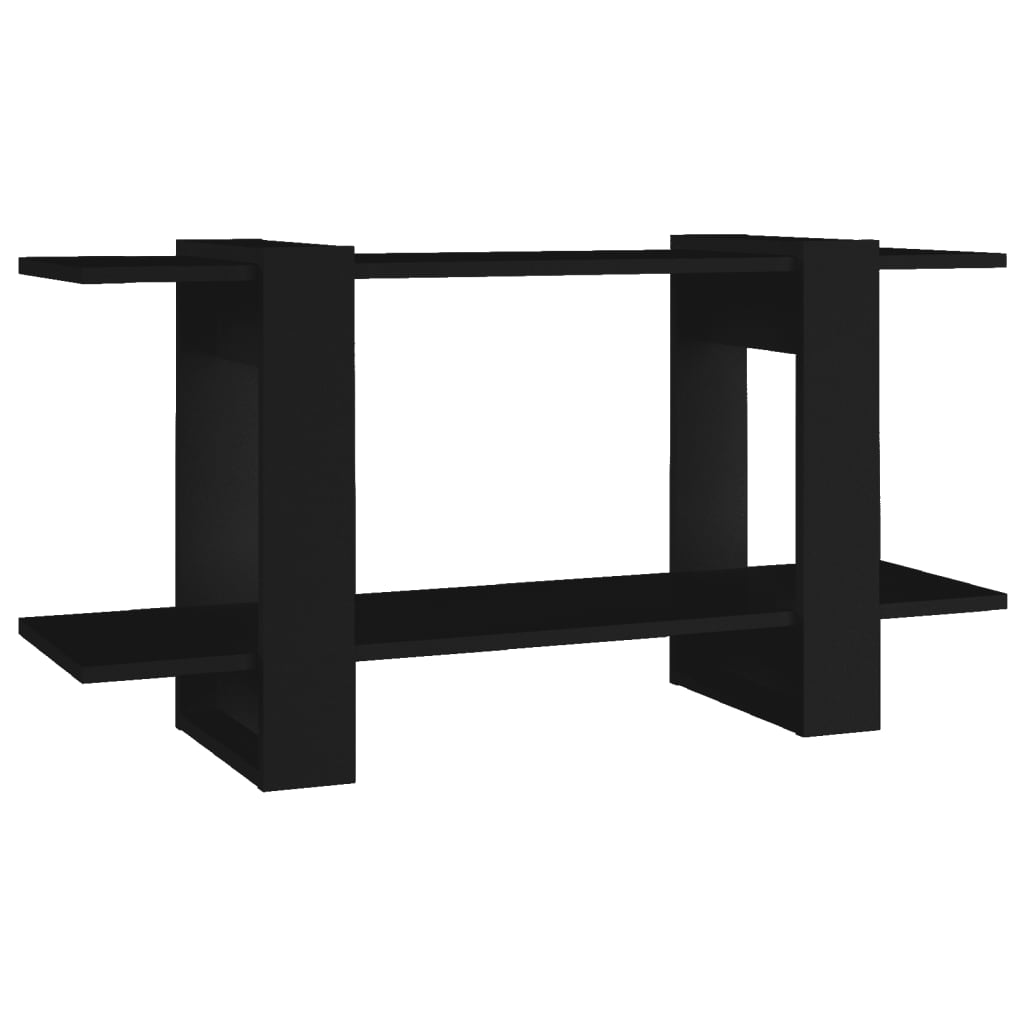 Kirjahylly musta 100x30x51 cm tekninen puu - Sisustajankoti.fi