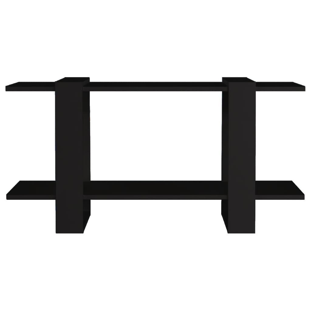 Kirjahylly musta 100x30x51 cm tekninen puu - Sisustajankoti.fi