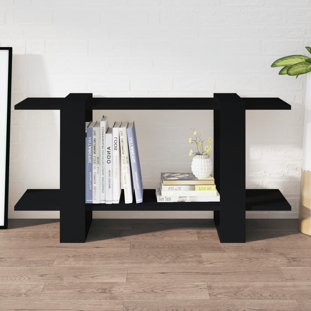 Kirjahylly musta 100x30x51 cm tekninen puu - Sisustajankoti.fi