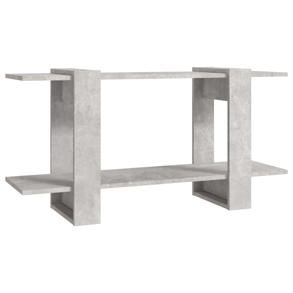 Kirjahylly betoninharmaa 100x30x51 cm tekninen puu - Sisustajankoti.fi