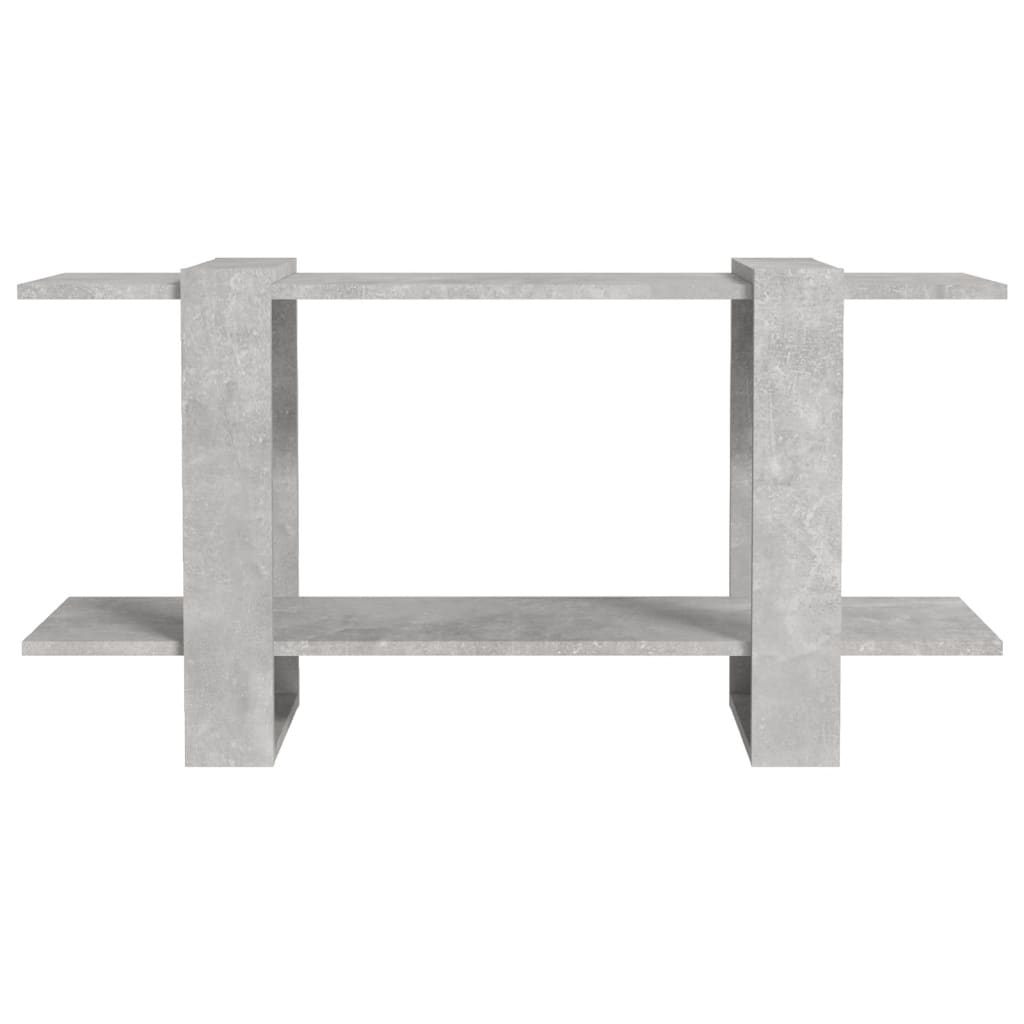 Kirjahylly betoninharmaa 100x30x51 cm tekninen puu - Sisustajankoti.fi