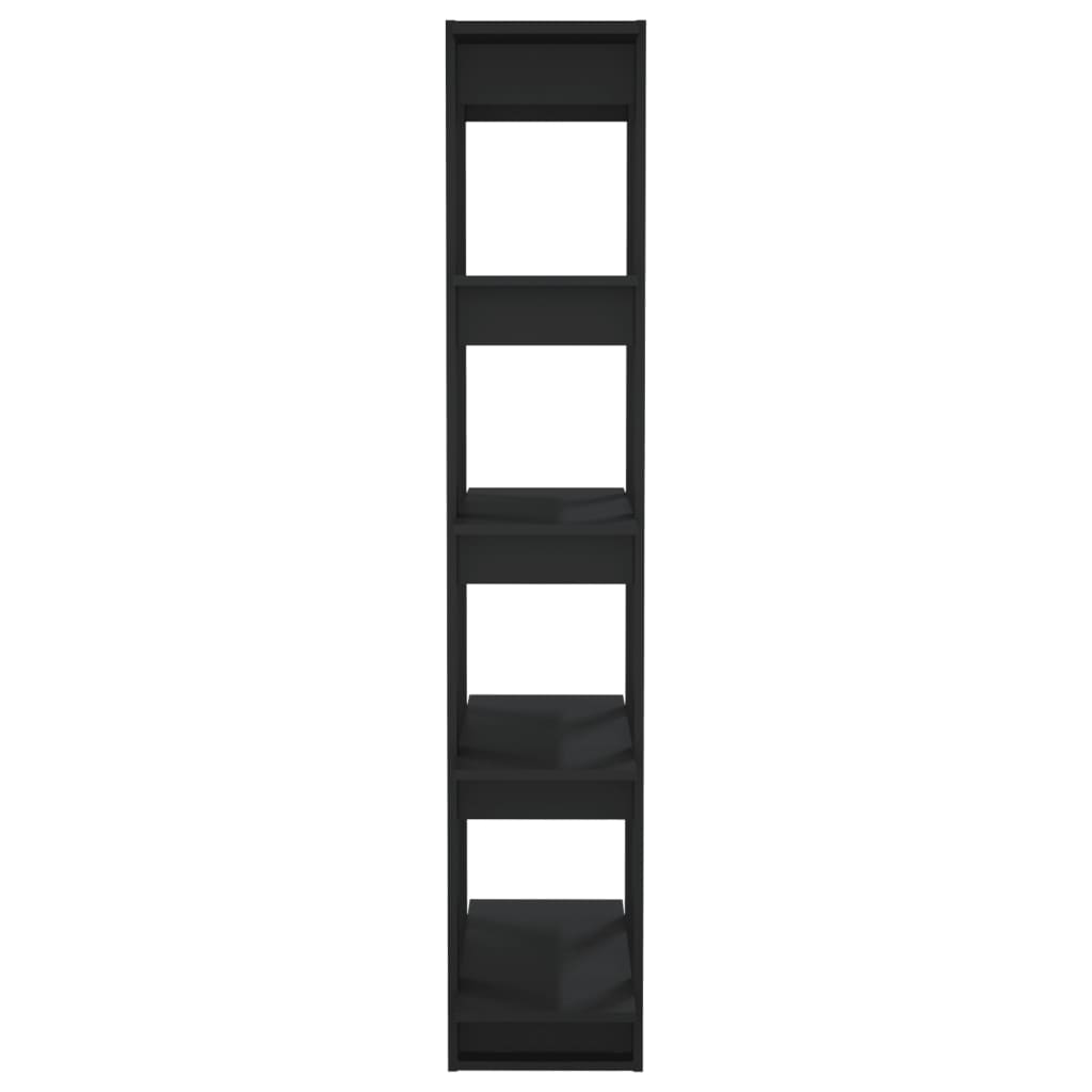 Kirjahylly/tilanjakaja musta 80x30x160 cm - Sisustajankoti.fi