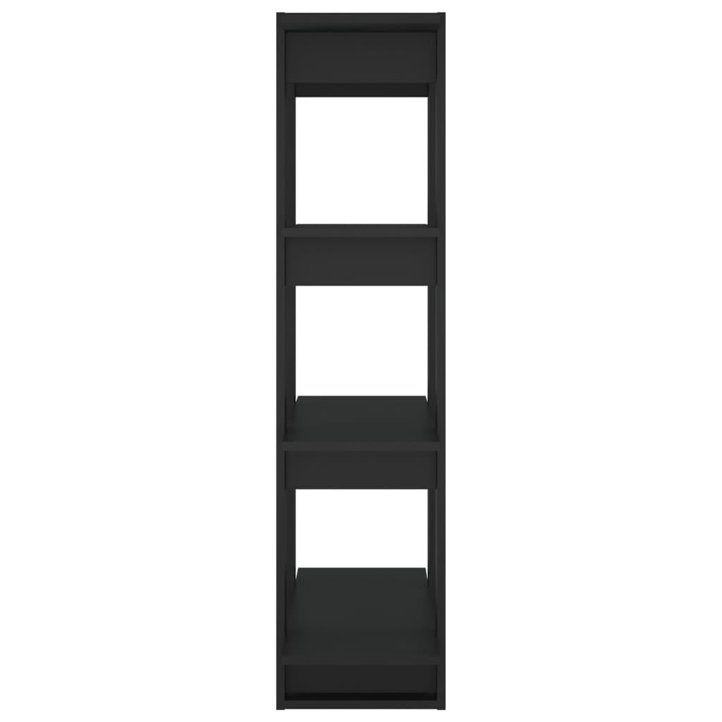 Kirjahylly/tilanjakaja musta 80x30x123,5 cm - Sisustajankoti.fi