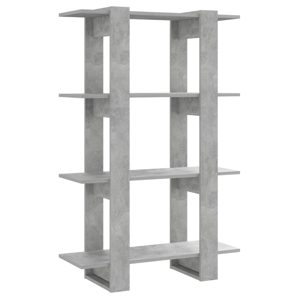Kirjahylly/tilanjakaja betoninharmaa 80x30x123,5 cm - Sisustajankoti.fi
