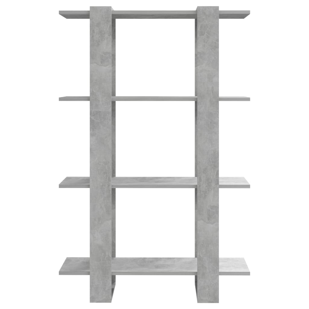 Kirjahylly/tilanjakaja betoninharmaa 80x30x123,5 cm - Sisustajankoti.fi