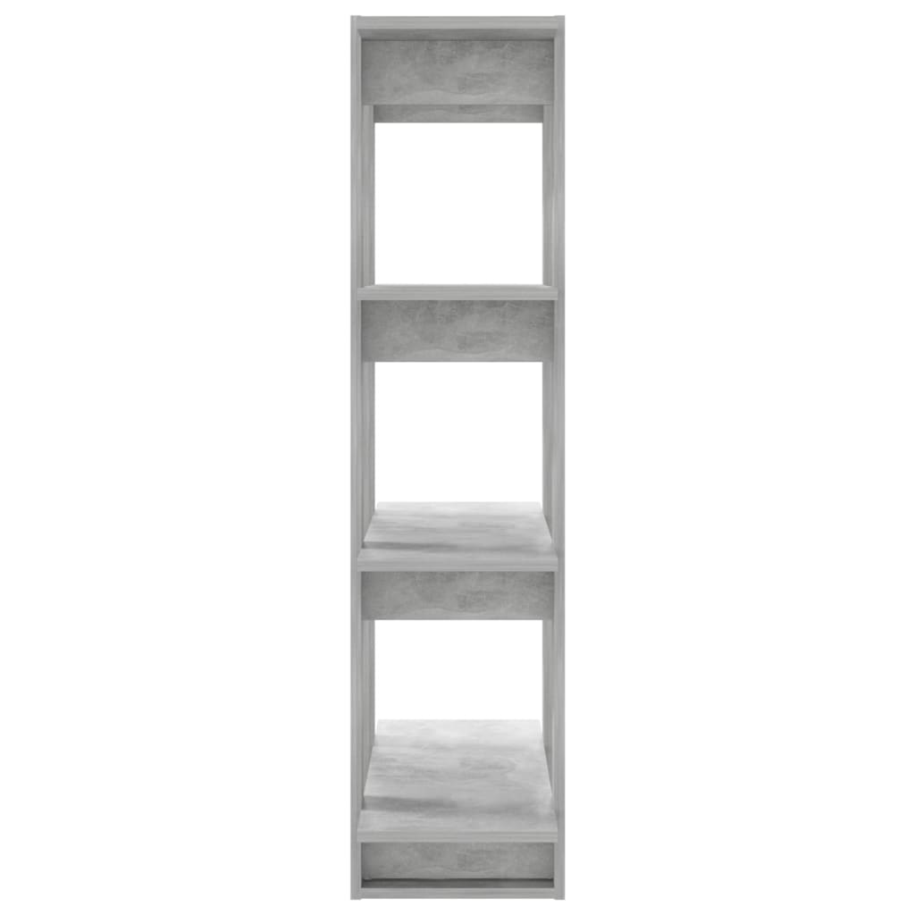 Kirjahylly/tilanjakaja betoninharmaa 80x30x123,5 cm - Sisustajankoti.fi