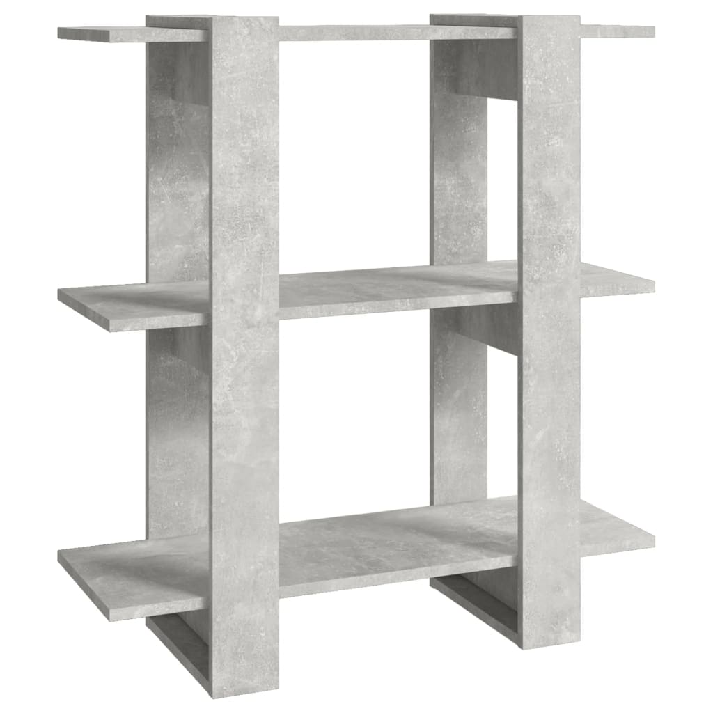Kirjahylly/tilanjakaja betoninharmaa 80x30x87 cm - Sisustajankoti.fi
