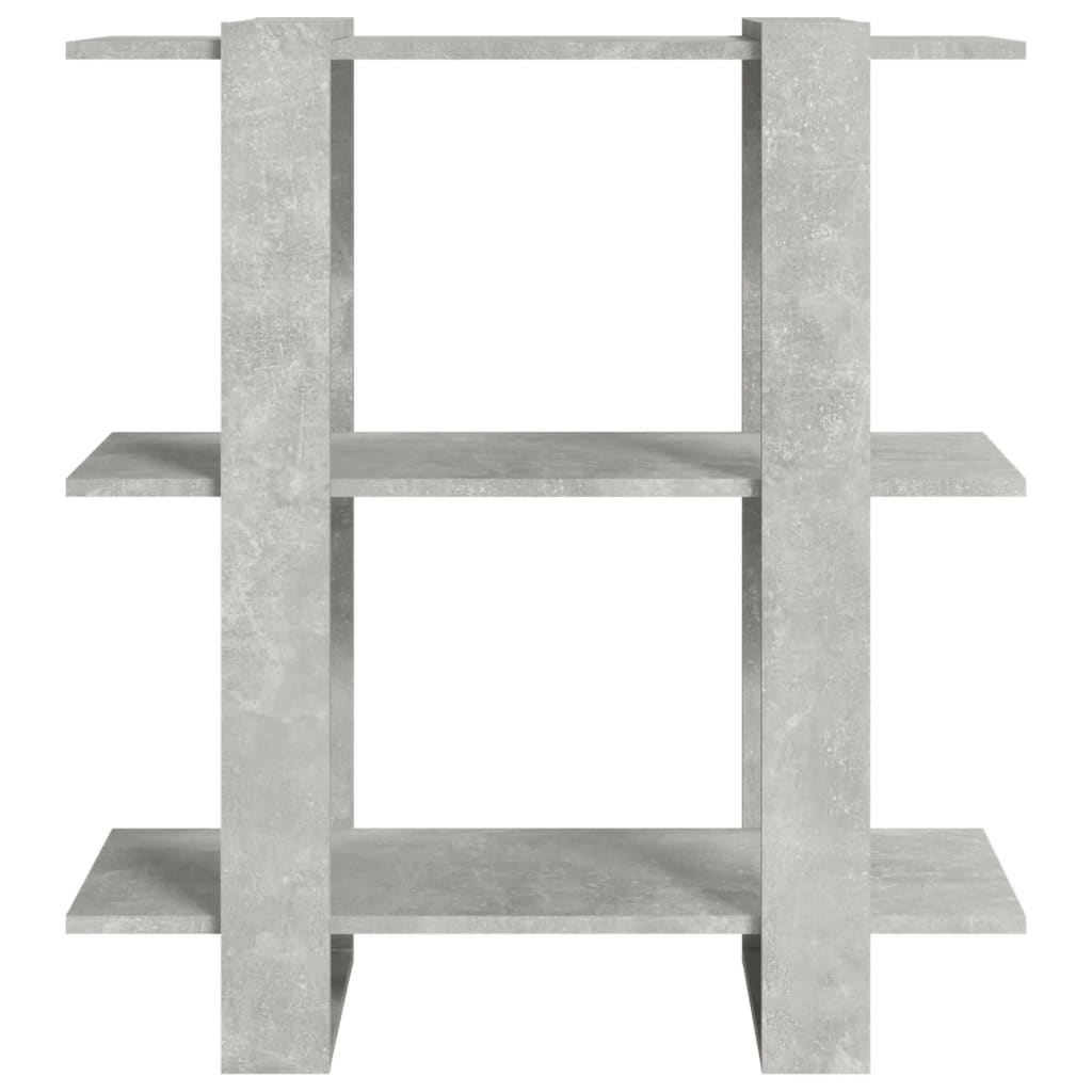 Kirjahylly/tilanjakaja betoninharmaa 80x30x87 cm - Sisustajankoti.fi