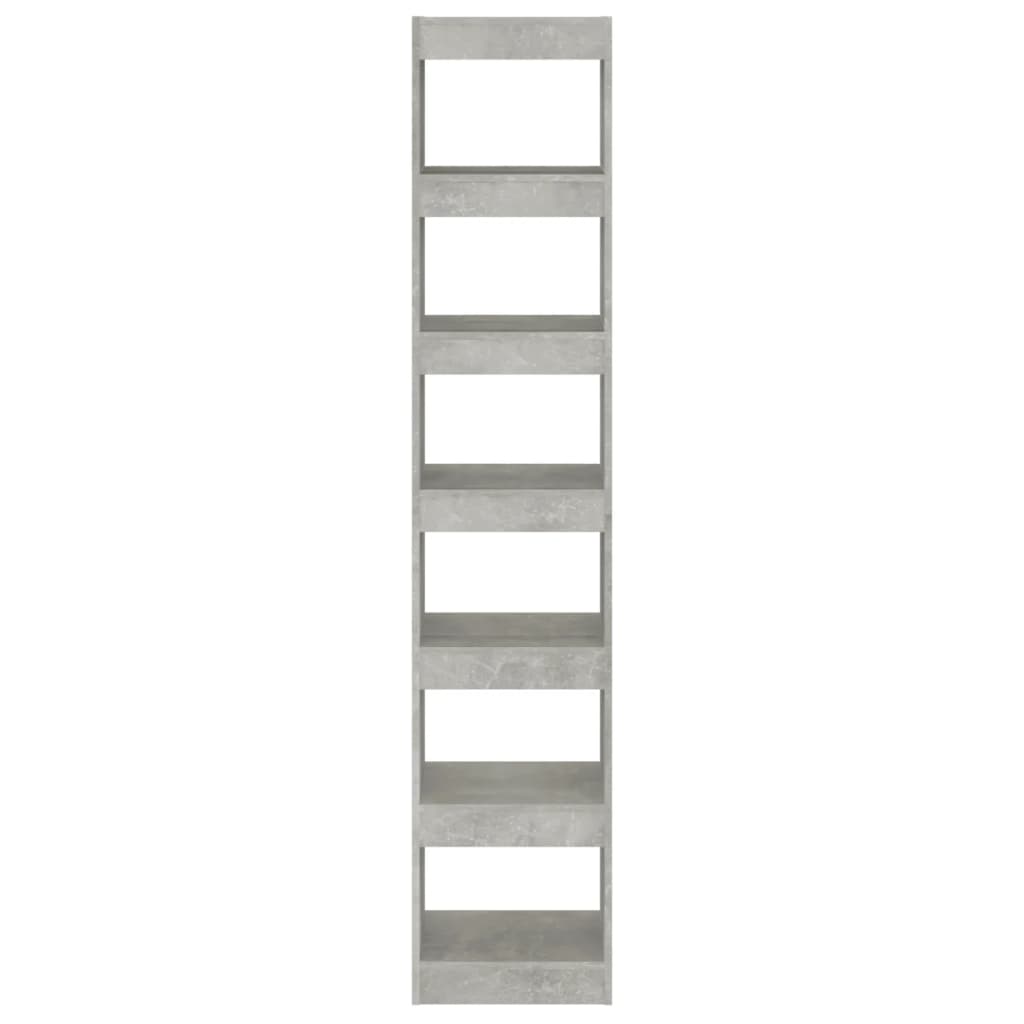 Kirjahylly/tilanjakaja betoninharmaa 40x30x198 cm - Sisustajankoti.fi