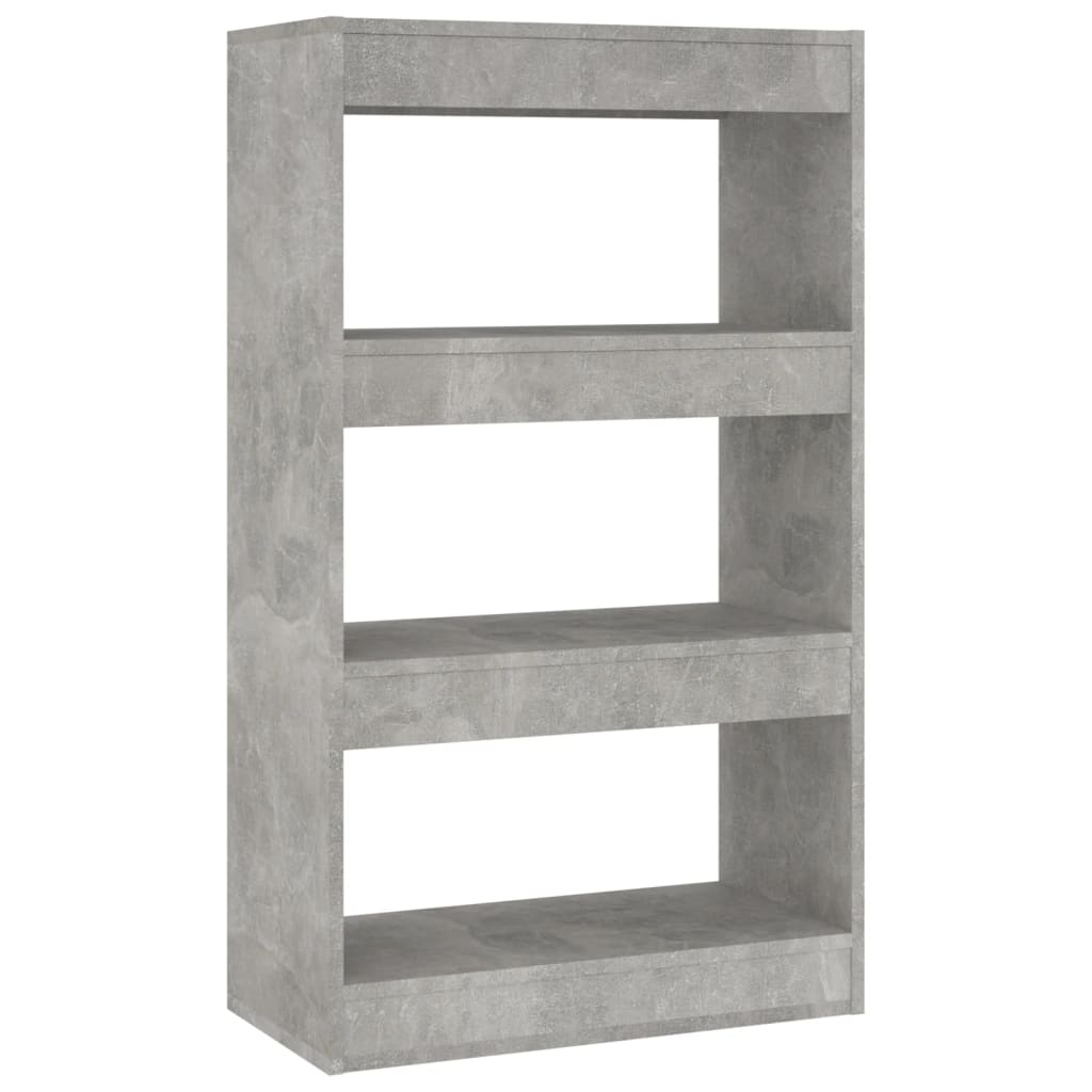 Kirjahylly/tilanjakaja betoninharmaa 60x30x103 cm - Sisustajankoti.fi
