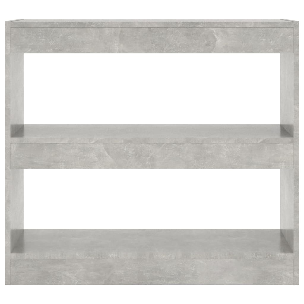 Kirjahylly/tilanjakaja betoninharmaa 80x30x72 cm - Sisustajankoti.fi