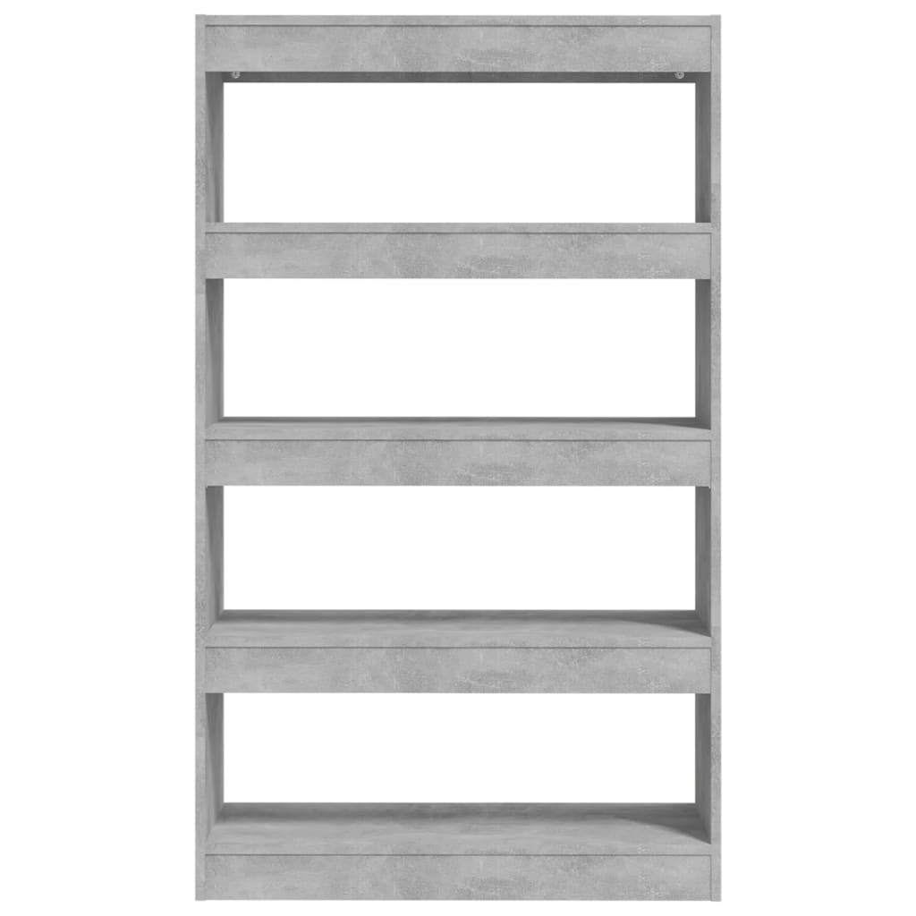 Kirjahylly/tilanjakaja betoninharmaa 80x30x135 cm - Sisustajankoti.fi